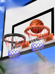 Portable LERPIO Basketball Net Frame Detachable Mobile Quick Assembly Basket Ball Court Sports Fitness Fans Supplies