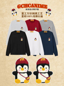 เสื้อยืดแขนยาวผ้าฝ้ายแท้สไตล์อเมริกันสำหรับผู้ชาย ทรงหลวมสบาย ๆ สำหรับคู่รัก แฟชั่นฤดูใบไม้ร่วง 2025