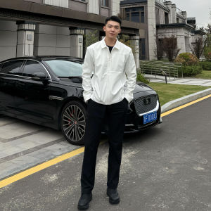 White Three-Proof Mens Administrative Jacket Casual Short Outdoor Shell Coat Fall Season Soft Shell Fleece Lined Zipper Closure