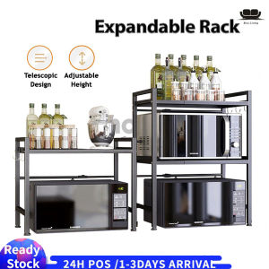 【Malaysia Ready Stock】Microwave Rack Oven Rack Kitchen Rack Stainless Steel Storage Rack Multi-layer kitchen Multipurpose