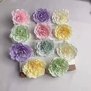 Simulated Peony Flower Head DIY Flower Headdress Accessories Artificial Flowers Decoration