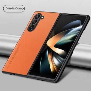 szhaiyu | Luxury Leather Phone Case for Samsung Galaxy Z Fold 8 Ultra 7 6 5 4 3 Fold8 Fold7 Fold6 Fold5 5G Hard Plastic Protective Cover