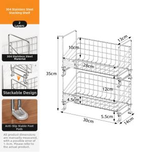 High-Quality Stainless Steel Multi-level Display Rack