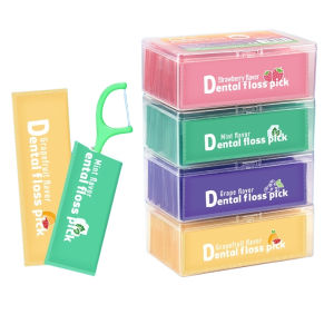 30PCS/Box Dental Floss Sticks Individually Packaged Fruit Mint Flavored Dental Floss Of Dental Floss Outdoor Accessory