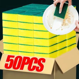 Highly absorbent double-sided sponge magic cleaning pot rust sponge cleaning brush kitchen grease cleaning tool