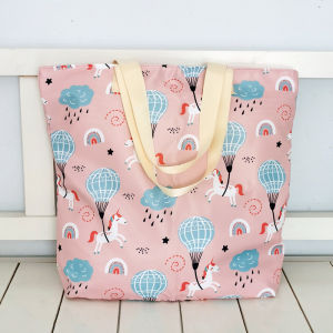 Eco-Friendly Shopping Bag Handheld Short Trip Outing Underwear Personal Items Storage Bag Polyester Foldable Grocery Bag