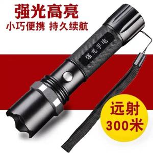 High-Intensity Aluminum Alloy Waterproof Flashlight Adjustable Focus LED Outdoor Long-Range Security Torch for Camping Hiking