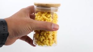 One Two Cups Toples Kue Lebaran Kaca Bulat Penyimpanan Makanan Coffee Storage Glass