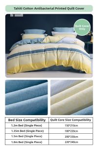 Mercury | 100% Cotton Quilt Cover Single/Double Bed All Seasons