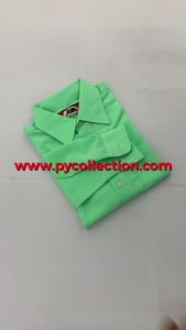 FH009 - KEMEJA PENGAWAS LENGAN PANJANG HIJAU LICIN KOSHIBO