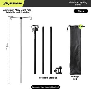 BSWOLF | Folding Portable Camping Light Stand