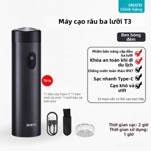 SMATE | Máy cạo râu mini đầu tròn chống nước
