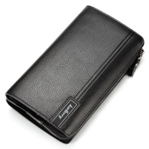 Baellerry Large Capacity Phone Pocket New Men Wallets Handbag Brand Card Holder Zipper Male Wallets Passport Case Mens Purses
