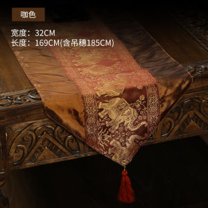 ธงโต๊ะอาหารสไตล์อินโดจีน ผ้าคลุมโต๊ะเครื่องแป้งแบบยาว ผ้าคลุมเตียงแบบกันน้ำ ลายดอกไม้ พิมพ์ลายธรรมชาติ วัสดุผ้าฝ้าย