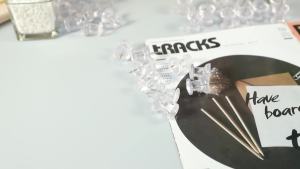 40 Count 1.8 Inch Giant Large push pins for Cork Board Clear Jumbo Thumb Tacks Steel Point and Plastic Head Big for Bulletin Boards Wall Craft Projects