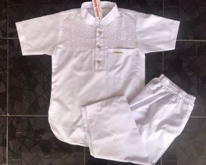 setelan koko kurta putih anak koko anak koko manasik haji 5 sampai 8 tahun pendek