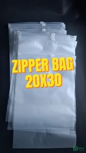 Zipper Bag 20x30 Travel Bag Organizer Plastik Resleting Doff Matte Buram Pouch Eceran