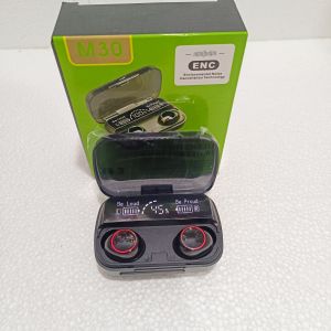 0HANSFREE EARPHONE TWS M30/M30 PRO + POWERBANK
