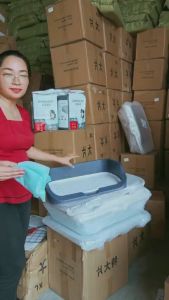 Khay Vệ Sinh Cho Chó Thành Cao Size Lớn 53x45x13cm Dành Cho Chó Tới 25kg