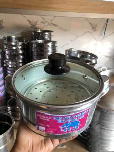PANCI NASI MODEL PENDEK 1kg MURAH CUCI GUDANG DIAMETER 21cm ALUMUNIUM MURAH