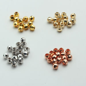 14K Gold Plated DIY Jewelry Accessories Laser Cut Color Retention Spacer Beads Handmade Bracelet Small Golden Beads Loose Beads