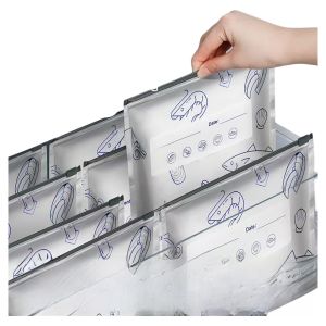 Food Grade Aluminum Foil Zipper Sealed Storage Bag Freshness Preservation Freezer Bag Non-Vacuum Food Storage Packaging Bag