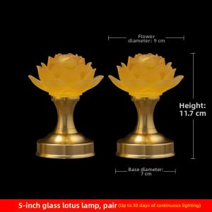 WANGJIXIANG | LED Buddhist Lamp Lotus Guanyin Design