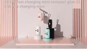 [SG STOCK]22.5W 20000 mAh POWER BANK FAST CHARGING CAPSULE LIPSTICK SMALL MINI PORTABLE CHARGER  Pocket power bank lipstick power bank CCC certification suitable for Apple/Android Can be carried on the planet