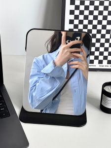 Portable Folding Makeup Mirror for Men Office Home Use Student Dormitory Large Cosmetic Mirror Personal Grooming Tool