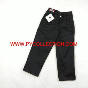 🔸SELUAR HITAM PANJANG PINGGANG GETAH COTTON SEKOLAH RENDAH - BAJU SEKOLAH JENAMA BLACK CAT / VINTER - BC024G