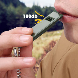 3Pcs Whistle Survival Three Hole Design Outdoor High Pitch Loud Sound Emergency Rescue Hiking Backpack Keychain Camping Accessories