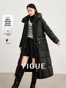 Yigue | Warm Loose Fitting Long Down Jacket