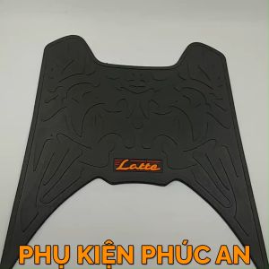 Thảm lót CAO SU tấm trải sàn xe Yamaha Latte gác để chân trước đời 2019 2020 2021 2022 2023 2024
