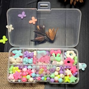 manik set box/manik satu set lengkap/manik bahan meronce diy/bahan gelang kalung cincin/kreatifitas anak