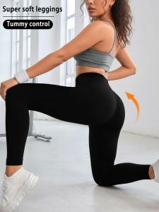 Womens Super Soft Leggings High Waisted Tummy Control No See Through Workout Yoga Running Athletic Push Up Gym Fitness Leggings