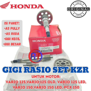 GIGI RASIO SET KOMPLIT KZR HONDA UNTUK MOTOR VARIO 125 VARIO 125 OLD VARIO 125 LED VARIO 150 ORIGIN.