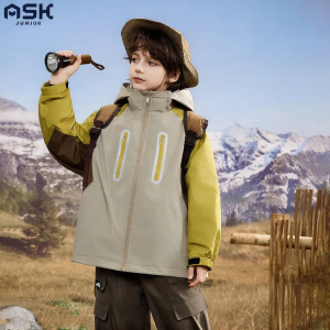 Ask Junior | Childrens Outdoor Sport Hooded Jacket