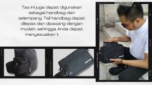 Tas Selempang Handbag Waterproof Anti Air Selempang Pouchbag Akhtar