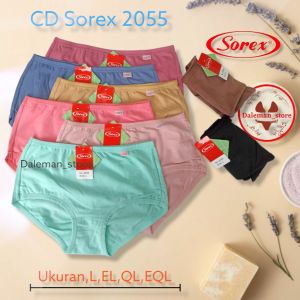 [ 12 ] Pcs CD Sorex 2055 | Cd Wanita Basic Maxi Katun Mix Stretch