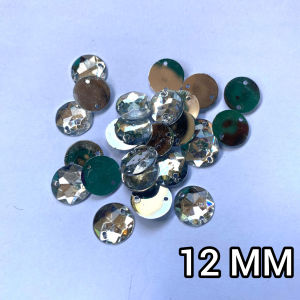 [50pcs] payet kristal diamon jahit 12MM