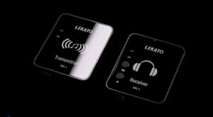 LEKATO 2.4G หูฟังไร้สายแบบสอดในหูพร้อมเครื่องรับส่งสัญญาณมอนิเตอร์ระบบอินเอียร์ รองรับระบบสเตอริโอโมโน อุปกรณ์เครื่องดนตรีทั่วไป