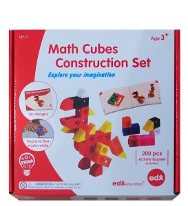 ชุดตัวต่อลูกบาศก์คณิตศาสตร์สร้างสรรค์ (Math Cubes Construction Set) - ด้านล่างเพื่อความสามารถในการสรรค์