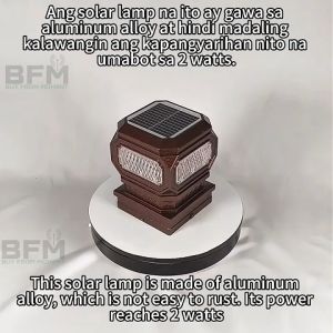 Outdoor modern advanced solar column lamp IP65 waterproof suitable for park villa outdoor lighting Pillar lights