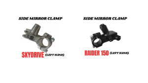 SIDE MIRROR CLAMP / SIDE MIRROR BRACKET / CLUTCH HOLDER UNIVERSAL YAMAHA  SUZUKI  HONDA MODELS