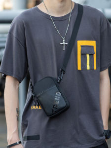 Messenger Bag Ins Trendy Mini Men Carry Bag Shoulder Bag Mobile Phone Pannier Bag Sports and Leisure Backpack Mens Bag