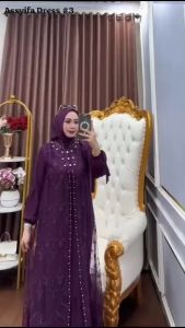 Assyifa Dress Ceruty Babydoll Tille Dress Wanita Terbaru 2024 Kekinian Gamis Viral Dress Kondangan