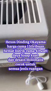 Kipas Angin Exhaust Tipe Dinding Okayama OK-12D Hexos 12inch Murah Bergaransi