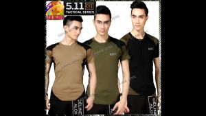 เสื้อยืด เสื้อคอกลมคอมแบท 5.11 Tactical ทรงเขารูป 5.11 Tactical T-shirts ผ้านิ่มดี