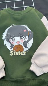 Sweater Anak Motif Sibling Couple Combinasi Perempuan Laki Laki