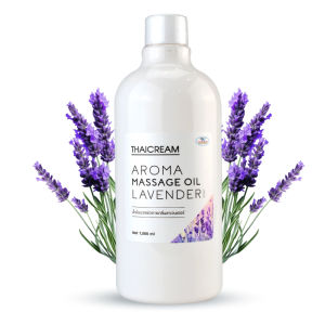 ครีม Aroma นวดตัว สปา ไทย รูปลักษณ์ Lavender และ หอมกลิ่น ลาเวนเดอร์ 1 ลิตร น้ำมันนวดตัว สปา ออยทาผิว ทันที 100 มล ชุด